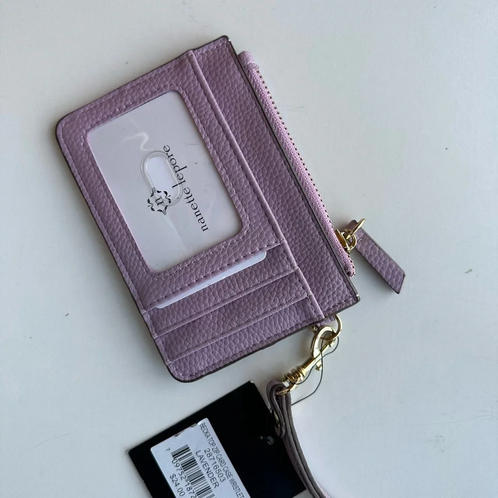 Nanette Lepore Purple card Wallet NEW - Picture 4 of 4